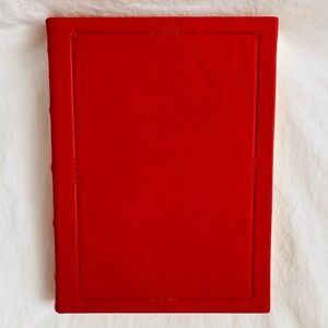 Graphic Image Journal 9" Leather Hardcover 224 Lined Pages RED